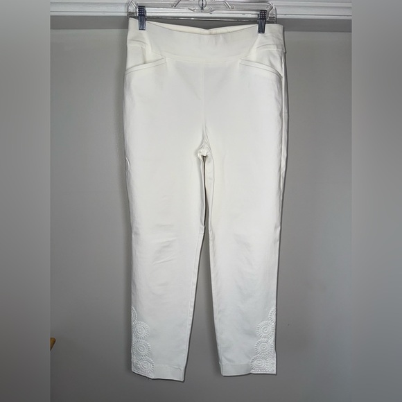 Chico's Perfect Stretch Ankle White Pants Size 0.5 - Picture 6 of 7
